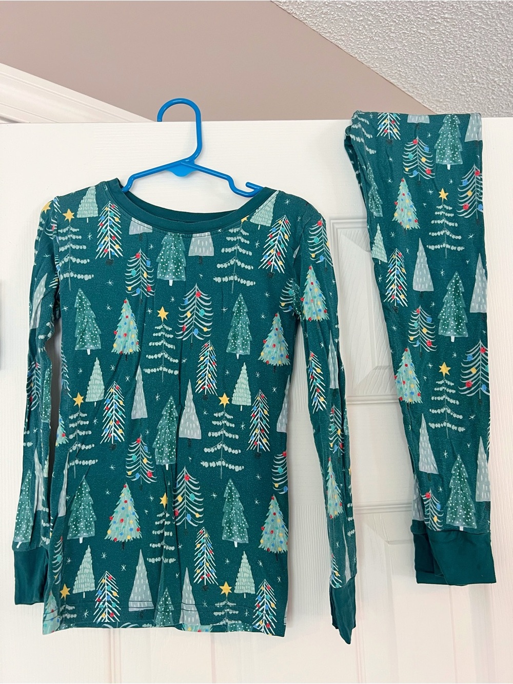 Little Sleepies Twinkling Trees Holiday Kids Pajama Set 5/6